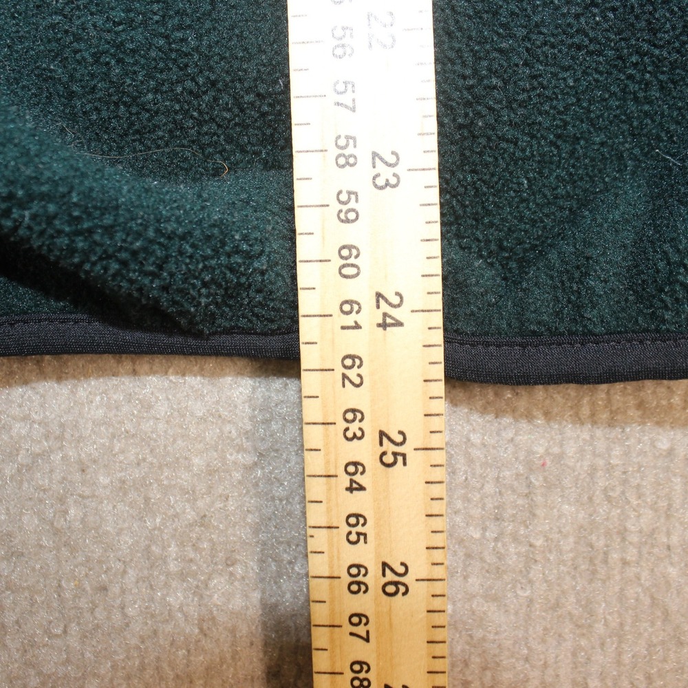 Woolrich Polartec Fleece Pullover Mens Large Green Snap Neck Made in USA Vintage - Picture 6 of 6